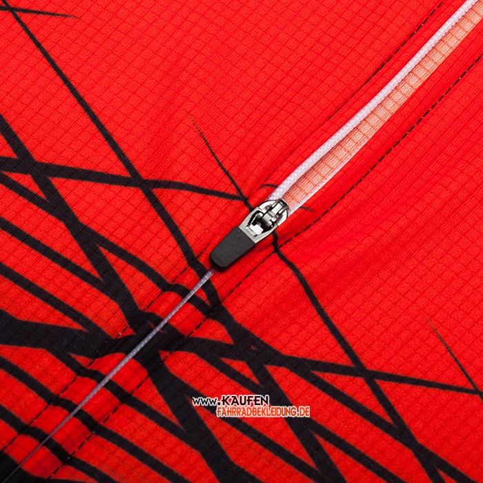 R Star Kurzarmtrikot 2021 und Kurze Tragerhose Shwarz Rot